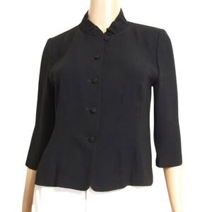  as good as new / Tokyo sowa-ruSOIR PERLE black formal blouse jacket single goods inscription 9 number M 38 number corresponding spring summer black ceremonial occasions mourning dress 7 minute sleeve thin 