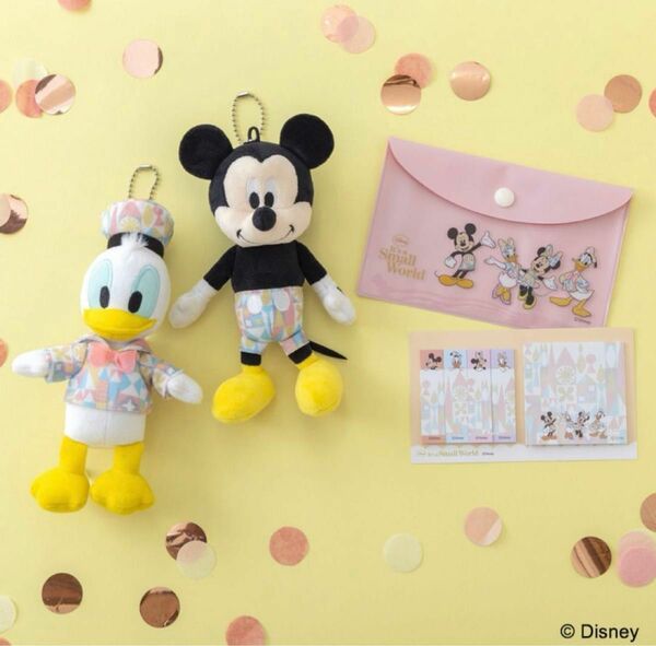 Disney it's a Small World ぬいぐるみBOOK オールスターふせんBOOK 3点セット