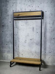 momi old material × black steel hanger rack 90 in dust real coat hanger pipe hanger store furniture display furniture 