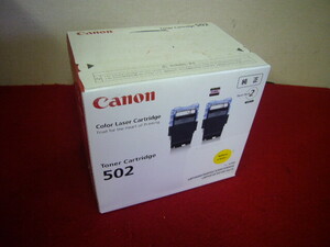 【未使用】Canon 502 CRG-502 キヤノン 純正トナーカートリッジ イエロー 2個パック 長期保管品 ジャンク扱い