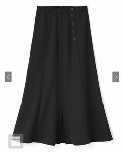 GRL グレイル フロントスリットフレアスカート[gm313] ブラック　Lサイズ