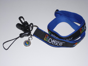 Windows Vista Microsoft Office 非売品ネックストラップ 【送料無料】