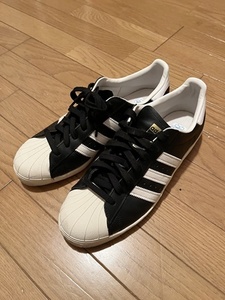 アディダス オリジナルス adidas Originals スーパースター 80s SUPER STAR G61069 27.5cm US9.5 9.5 黒 ブラック 白 ホワイト レザー 本革