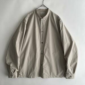 steven alan -BOLD FIT- size/S (h) SOKTAS 日本製 大きめ スティーブンアラン バンドカラー 長袖 シャツ サイドポケット コットン shirt