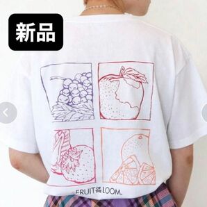 新品　FRUIT OF THE LOOM x AMERICAN HOLIC コラボ　アートバックプリントTシャツ