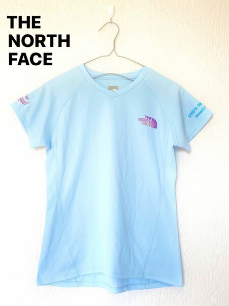 THE NORTH FACE(ザノースフェイス) ランニングTシャツ Mサイズ 水色
