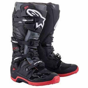 アルパインスターズ 2012014-1153-8 ブーツ TECH7 ブラック/クールグレー/レッド 8(26.5cm) 靴 軽量化 初心者 オフロード