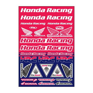 FACTORY EFFEX FX22-68332 OEM ステッカーシート 48cm×30cm HONDA RACING/ホンダレーシング ダートフリーク