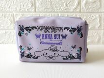 【限定品!!】台湾★即決♪ 正規品!! ANNA SUI アナスイ × サンリオ シナモロール 小物入れ・化粧ポーチ♪_画像2