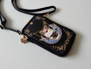 【限定品!!】台湾★即決♪ 正規品!! ANNA SUI アナスイ × サンリオ クロミ コラボ 革製 スマホケース・ショルダーポーチ♪