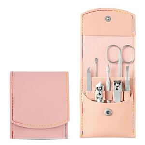  grooming set etiquette set 8 point set nail care pink compact case attaching travel gift nail clippers hygienic supplies ear .. tongs 