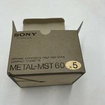 C1013 Y SONY ソニー カセットテープ Metal Master 46 メタルマスター46分 5本 別箱 未使用保管品 _画像2