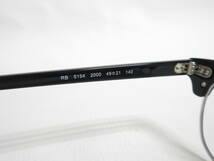 13050◆Ray-Ban レイバン RB5154 2000 49□21【Ｍサイズ】140 度入りレンズ メガネ/眼鏡 中古 USED_画像6