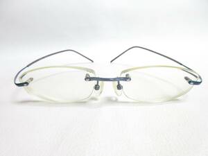 13199◆ZEROGRA ゼログラ ZEG-018 β-TITANIUM メガネ/眼鏡 度入りレンズ MADE IN JAPAN 中古 USED