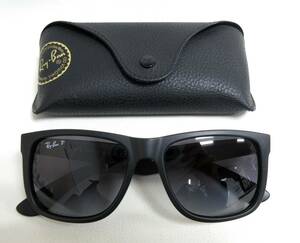 13105◆Ray-Ban レイバン POLARIZED JUSTIN RB4165 622/T3 54□16 145 UKCA 偏光レンズ サングラス MADE IN ITALY 中古 USED