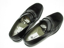 【極美品】 MORESCHI モレスキー レザー ローファー イタリア製 size EU5 US6 (24cm) ブラック 本革 革靴 _画像6