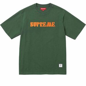 Supreme Stencil Embroidered S/S Top "Green