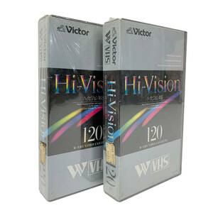24C301_1 [ нераспечатанный товар ]Victor Victor Hi-Vision соответствует W-VHS 120 минут metal видео кассетная лента WT-120HB [2 шт. комплект ]