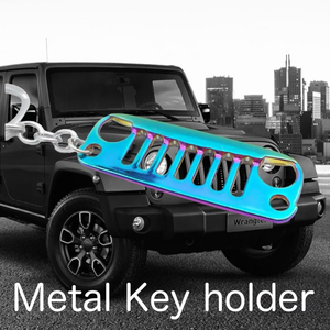 Jeep メタル キーホルダー ジープ JEEP Wrangler アクセサリー グッズ ラングラー チェロキー オフロード 四駆 クライスラー