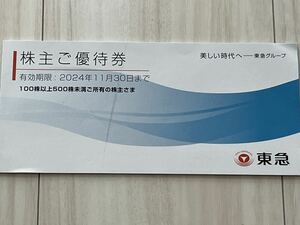 ◎送料無料◎ 東急電鉄 株主ご優待券（100株以上500株未満保有分） 有効期限2024年11月30日