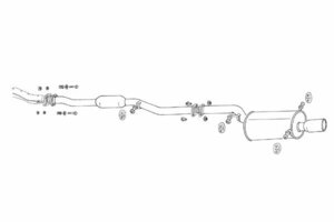 FUJITSUBO フジツボ マフラー レガリスR レガシィツーリングワゴン BG5 EJ20 H5.10～H10.6 ツインカム 受注生産品