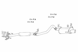 FUJITSUBO フジツボ マフラー レガリスR セリカ ST202 3S-FE H5.10～H11.9 SS-I 受注生産品