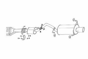 FUJITSUBO フジツボ マフラー レガリスR エスティマ TCR10W 2TZ-FZE H8.8～H12.1 SC 2WD 受注生産品