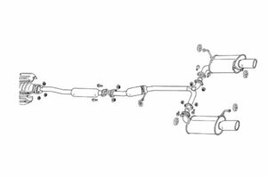 FUJITSUBO フジツボ マフラー レガリスR アコード CF4 F20B H9.9～H12.6 SiR-T