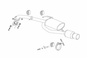 FUJITSUBO フジツボ マフラー パワーゲッター ウィッシュ ZNE10G 1ZZ-FE H17.9～H21.4 1.8 2WD マイナー後 受注生産品