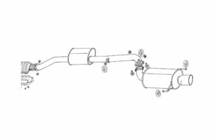 FUJITSUBO フジツボ マフラー レガリスR スカイライン ECR33 RB25DET H5.8～H10.5 GTS25t 2ドア