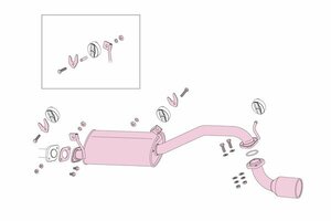 FUJITSUBO フジツボ マフラー レガリスK ワゴンR CT21S F6A H5.9～H7.10 NA 2WD 受注生産品