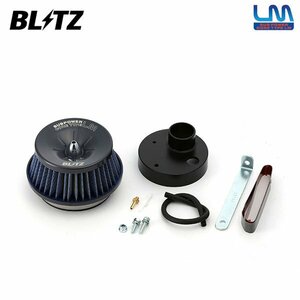 BLITZ ブリッツ サスパワー コアタイプLM ブルー エアクリーナー ムーヴ L602S H7.8～H10.10 JB-JL ターボ 4気筒専用 56182