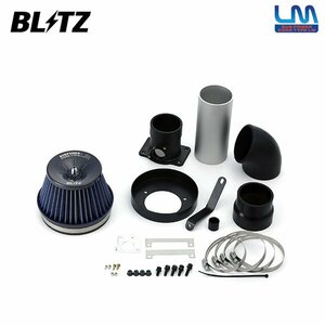 BLITZ ブリッツ サスパワー コアタイプLM ブルー エアクリーナー レガシィツーリングワゴン BP5 H15.5～H21.5 EJ20 ターボ A-F型共通 56138