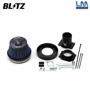 BLITZ ブリッツ サスパワー コアタイプLM ブルー エアクリーナー デリカD:5 CV5W H19.1～ 4B12 MIVEC 56079