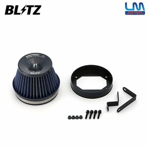 BLITZ ブリッツ サスパワー コアタイプLM ブルー エアクリーナー ランサーエボリューション 6 CP9A H11.1～H13.2 4G63 56071