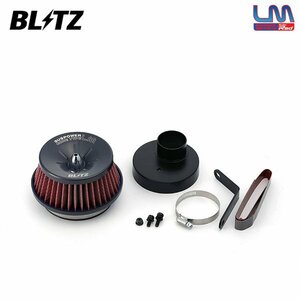 BLITZ ブリッツ サスパワー コアタイプLM レッド エアクリーナー ムーヴ LA100S LA110S H22.12～ KF ターボ RS 59184