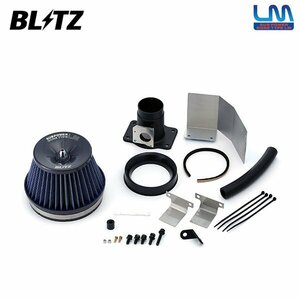 BLITZ ブリッツ サスパワー コアタイプLM ブルー エアクリーナー フィットハイブリッド GP1 H22.10～H25.9 LDA 56086
