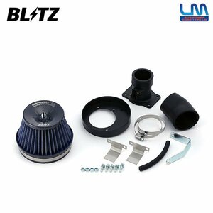 BLITZ ブリッツ サスパワー コアタイプLM ブルー エアクリーナー フィット GE8 H19.10～H25.9 L15A MT/CVT 56109