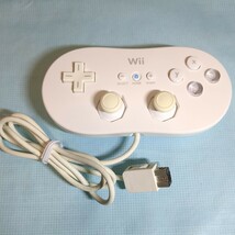 Wii クラシックコントローラー シロ 動作品_画像1