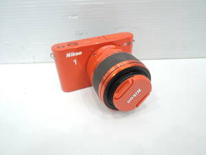 Nikon 1 J2 ミラーレス一眼 オレンジ　起動確認済み　A3620