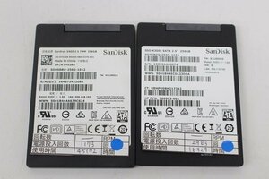 SanDisk 256GB 2.5 SSD SATA operation goods 2 piece set *