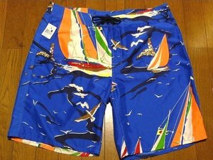 36(US)94cm★格安即決＋送無料★新品 RALPH LAURENラルフローレンRLX スイム ショートパンツUSA限定水陸両用ショーツ水着2L LL 3L 2XL XO位