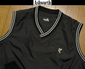 L(US)XL(JP rank )* cheap prompt decision + free shipping * super rare Ashworth USA. model 1 point thing beautiful goods . manner water-repellent light weight simple gold thread Golf man embroidery the best 