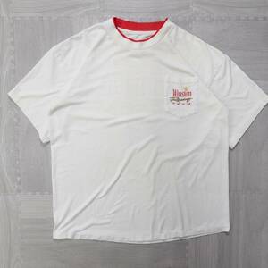 古着 90s 1992s winston ウィンストン タバコ レーシング プリント ポケット付き Tシャツ ホワイト シングルステッチ