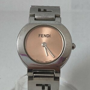 ジャンク※FENDI フェンディ 3050L ピンク クオーツ レディース 腕時計 MB YN ABA2の画像1