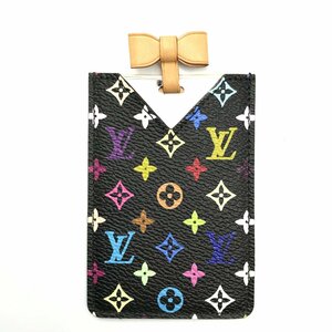 LOUIS VUITTON ルイヴィトン LV モノグラム マルチカラー エテュイ ミロワール コンパクトミラー 鏡 ノワール 黒 ブラック M92650 fe ABD3