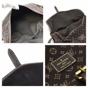 LOUIS VUITTON ルイヴィトン LV モノグラムミニ ソーミュール30 M95227 エベヌ ショルダーバッグ 斜め掛けバッグ 保存袋付き fe ABKの画像9