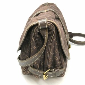 LOUIS VUITTON ルイヴィトン LV モノグラムミニ ソーミュール30 M95227 エベヌ ショルダーバッグ 斜め掛けバッグ 保存袋付き fe ABKの画像4