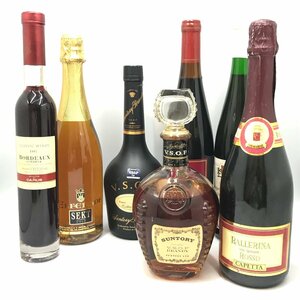 未開栓　サントリー VSOP ブランデー/カミュ クラシックワイン ボルドー 1997 スペリオール/ 金箔入りワイン お酒7点まとめ SH fe ABE