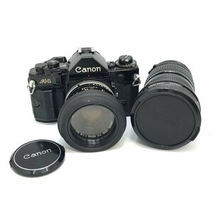 Canon キャノン A-1 FD 50mm 1:1.8 S.C　別レンズ 72mm 35-105mm 1:3.5 一眼レフ フィルムカメラ ブラックボディ シャッターOK MB fe ABF